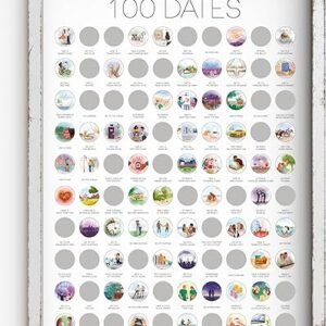 100 Dates Scratch Off Poster