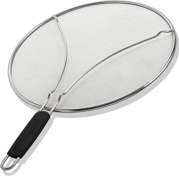 13" Stainless Steel Splatter Screen for Frying Pan