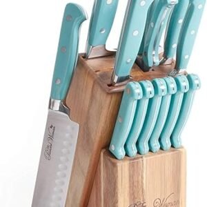 14-Piece Cowboy Rustic Cutlery Set: TURQUOISE