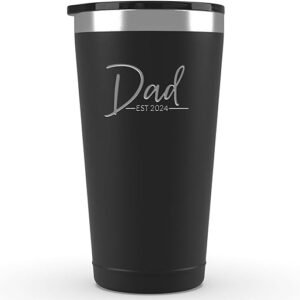 2024 Dad EST – Insulated Coffee Tumbler – New Dad Gifts