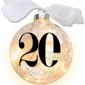 20th Anniversary Lighted Christmas Ornament