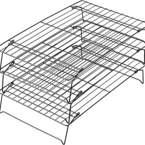 3-Tier Cooling Rack for Cookies, Cake – Black