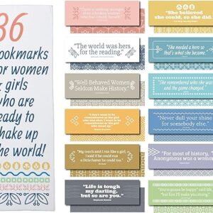 36-Pack Inspirational Bookmarks for Women and Girls