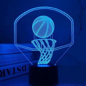 3D Basketball Night Light with 16 Colors