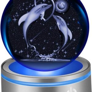 3D Dolphin Crystal Ball Night Lights