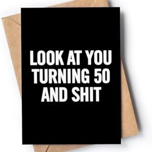 50th Birthday Card with Funny Joke