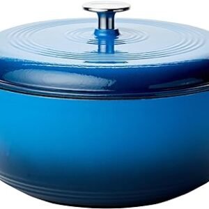 6-Qt Blue Enameled Cast Iron Dutch Oven