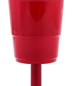 8 Oz Reusable Red Plastic Wine Glass