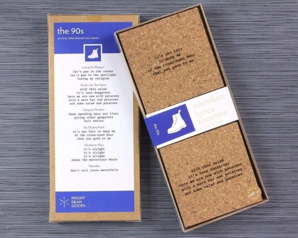 90s Misheard Lyrics Coasters
