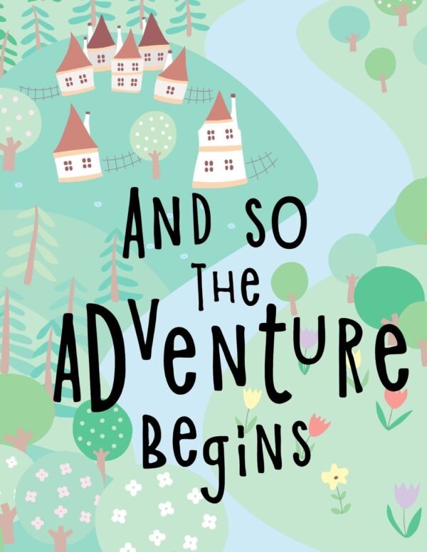 Adventure Begins: Kids Notebook with Blank & Lined Pages