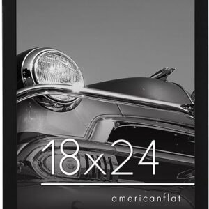 Americanflat Black Poster Frame - Horizontal/Vertical - Hanging Hardware
