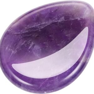 Amethyst Healing Crystal Thumb Worry Stone