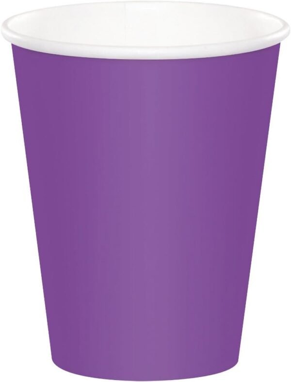 Amethyst Paper Cup, 24 Count, Purple