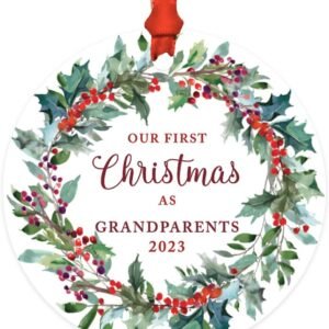 Andaz Press 1-Pack Custom Grandparents’ Christmas Ornament