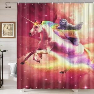 Animal Fantasy Shower Curtain with Hooks