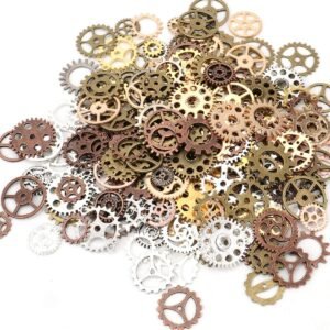 Antique Steampunk Gears Charms Pendant