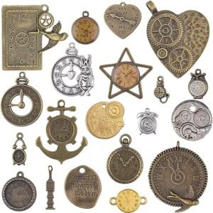 Antiqued Clock Face Charms, DIY Crafts