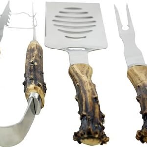 Antler Handle Grilling Utensils Set