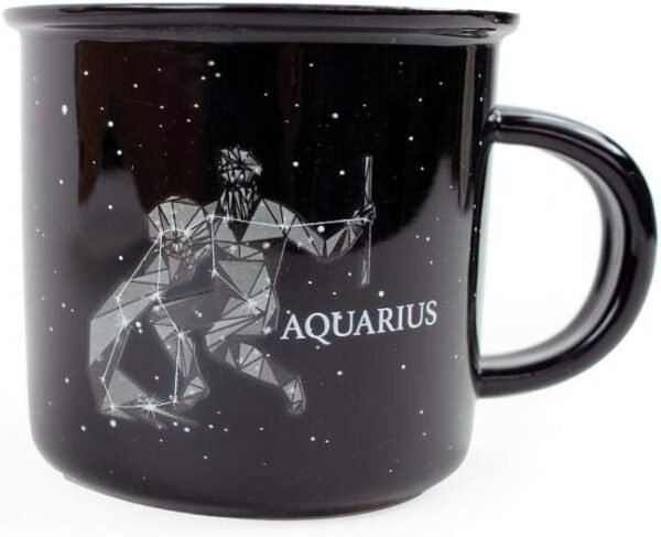 AQUARIUS Ceramic Astrology Mug - 13.5 oz