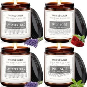 Aromatherapy Amber Jar Candles Set