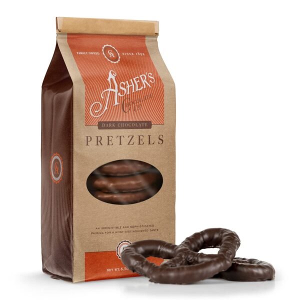 Asher's Gourmet Dark Chocolate Covered Pretzels