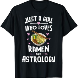 Astrology Anime Ramen Teen Girls T-Shirt