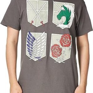 Attack on Titan Men’s T-Shirt, Officially Licensed