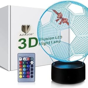 AZALCO 3D Soccer Night Light Lamp