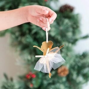 Ballerina Christmas Tree Ornament: Golden Gift