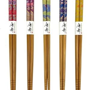 Bamboo Chopsticks Set – 5 Pair