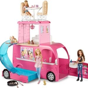 Barbie Pop-Up Camper with 3-Story Play Set