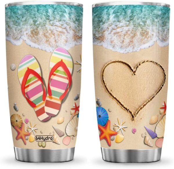 Beach Life Flip Flop Tumbler