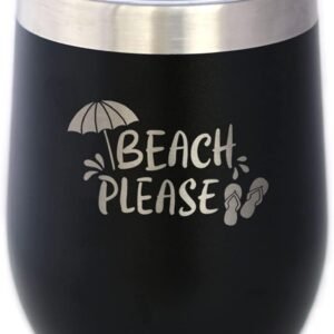 Beach Please – Travel Wine Tumbler