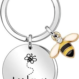Bee Happy Women's Keychain Gift