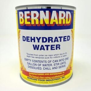 Bernard Dehydrated Water: Camping & Survival Supply