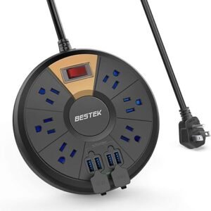 BESTEK Travel Power Strip with USB