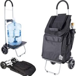 Bigger Trolley Dolly, Black Foldable Cart