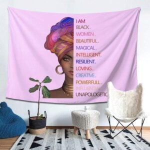 Black Women Tapestry Wall Art