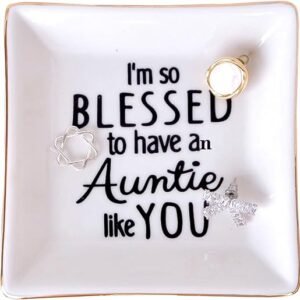 Blessed Auntie Trinket Dish for Gifts