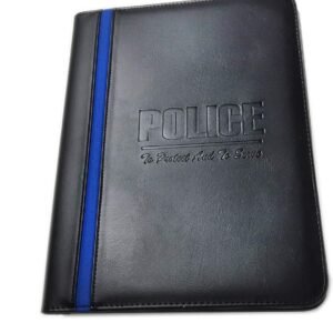 Blue Line Memo Pad Holder with Police Prayer Print