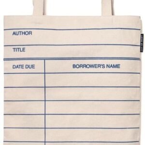 Book-Themed Canvas Tote for Bibliophiles