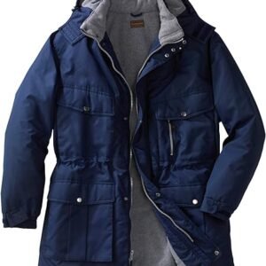 Boulder Creek Men's Fleece-Lined Parka Coat