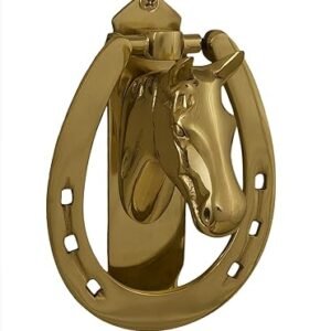 Brass Horse Head Tack Room Door Knocker