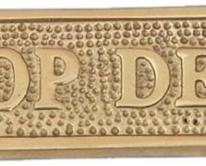 Brass Poop Deck Sign – Solid Brass Plaque