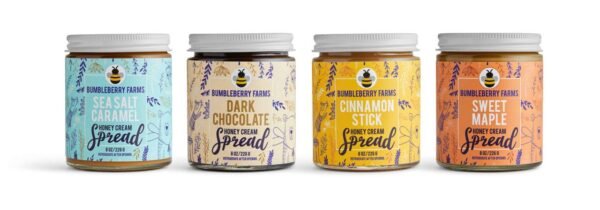 Bumbleberry Farms Set of 4 Honey Cream Spreads