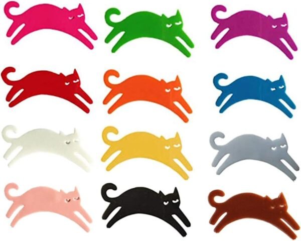 Cat-themed Wine Glass Charms