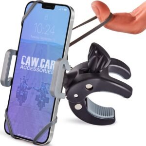 CAW.CAR Metal Phone Mount - Unbreakable Holder for Bikes & Motorcycles
