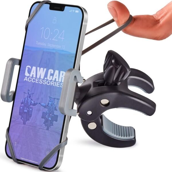 CAW.CAR Metal Phone Mount - Unbreakable Holder for Bikes & Motorcycles