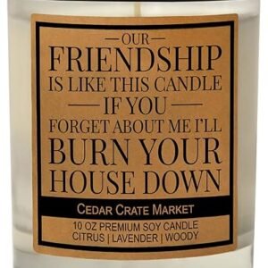 Cedar Crate Market Friendship Candle, Lavender Scented