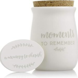 Ceramic Gratitude Jar with Personalized Notecards